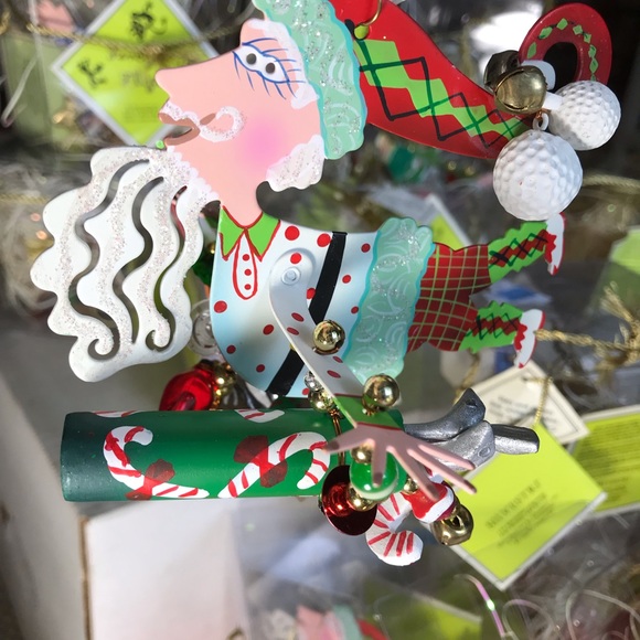 Karen Rossi Collectibles “Santa Golfer” Ornament - Picture 1 of 4